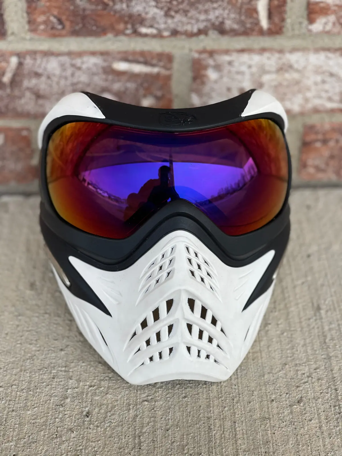 Used V-Force Grills Paintball Mask - White - Addition Lenses 1