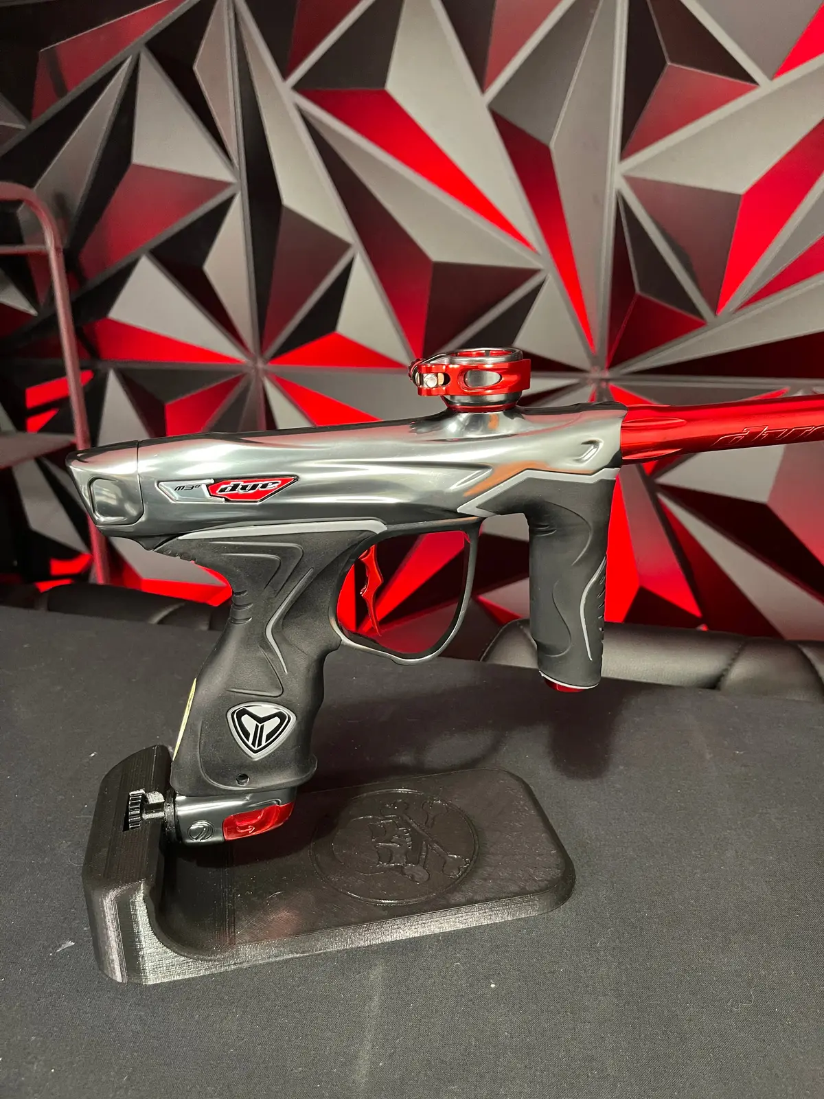 Used Dye M3+ Paintball Gun -  Polished Grey/Red 1