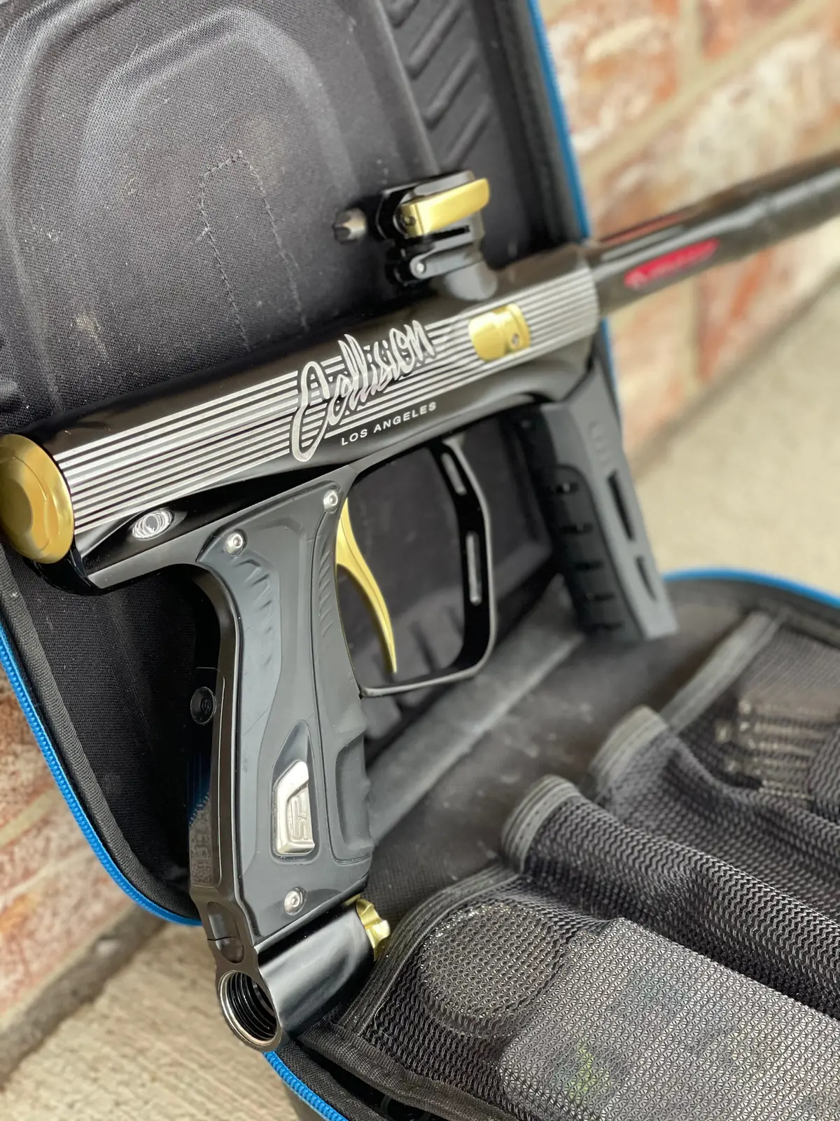 Used Shocker Xls Paintball Gun - La Collision - Black/Gold 1