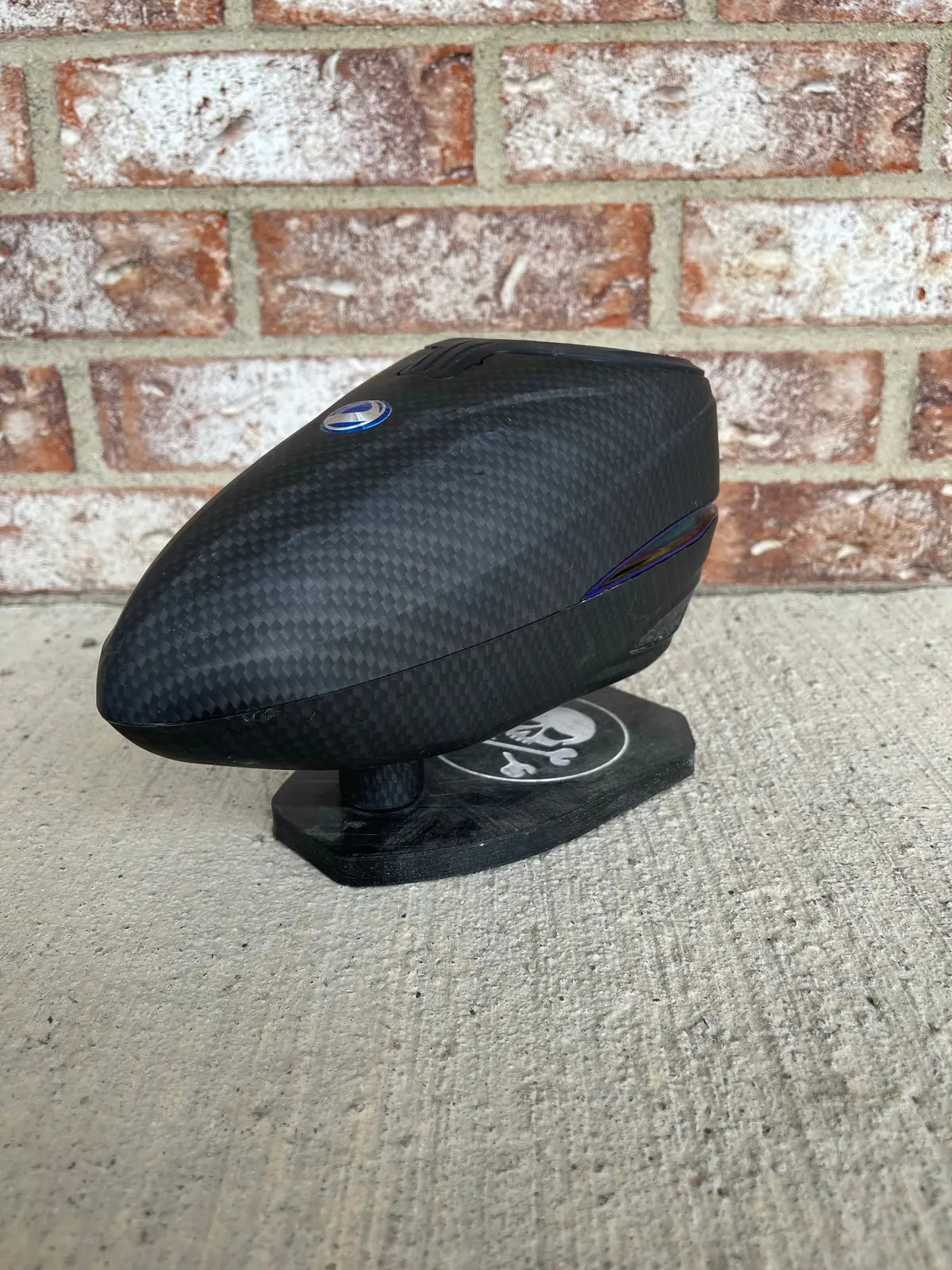 Used Dye R2 Paintball Loader - Carbon / Blue 1