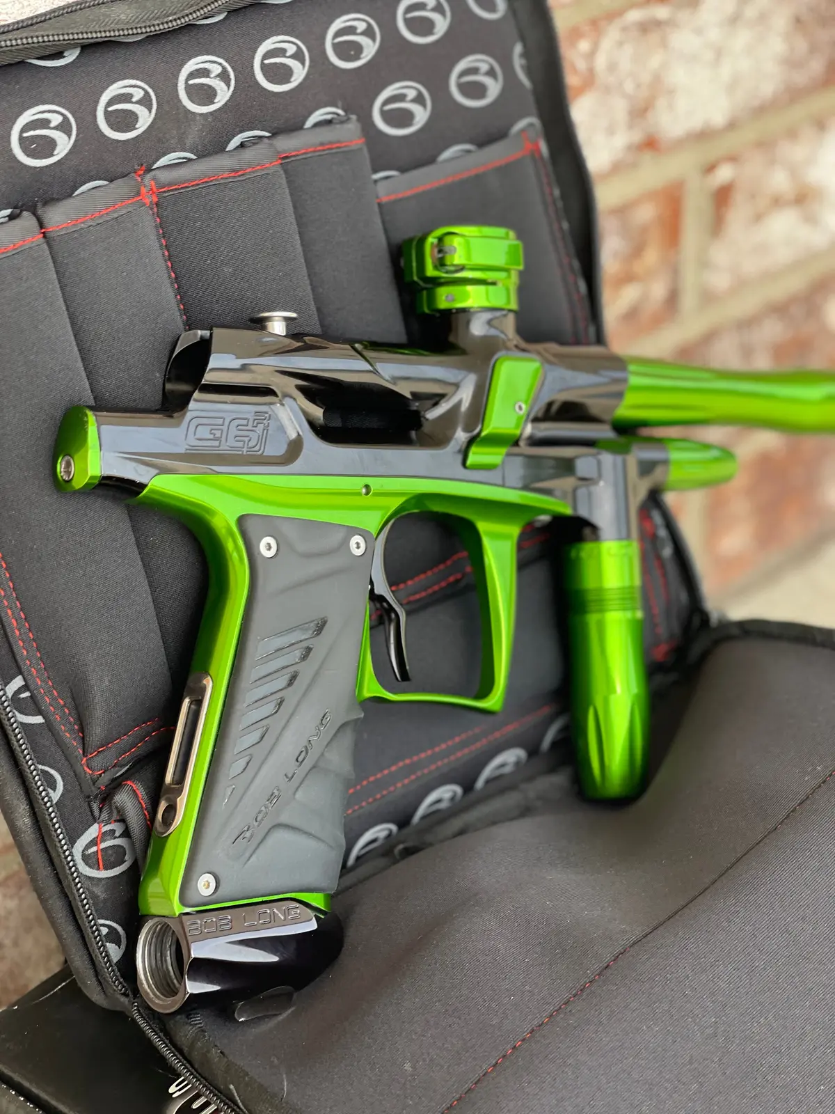 Used Bob Long 2K12 G6r Paintball Gun - Black / Green 1