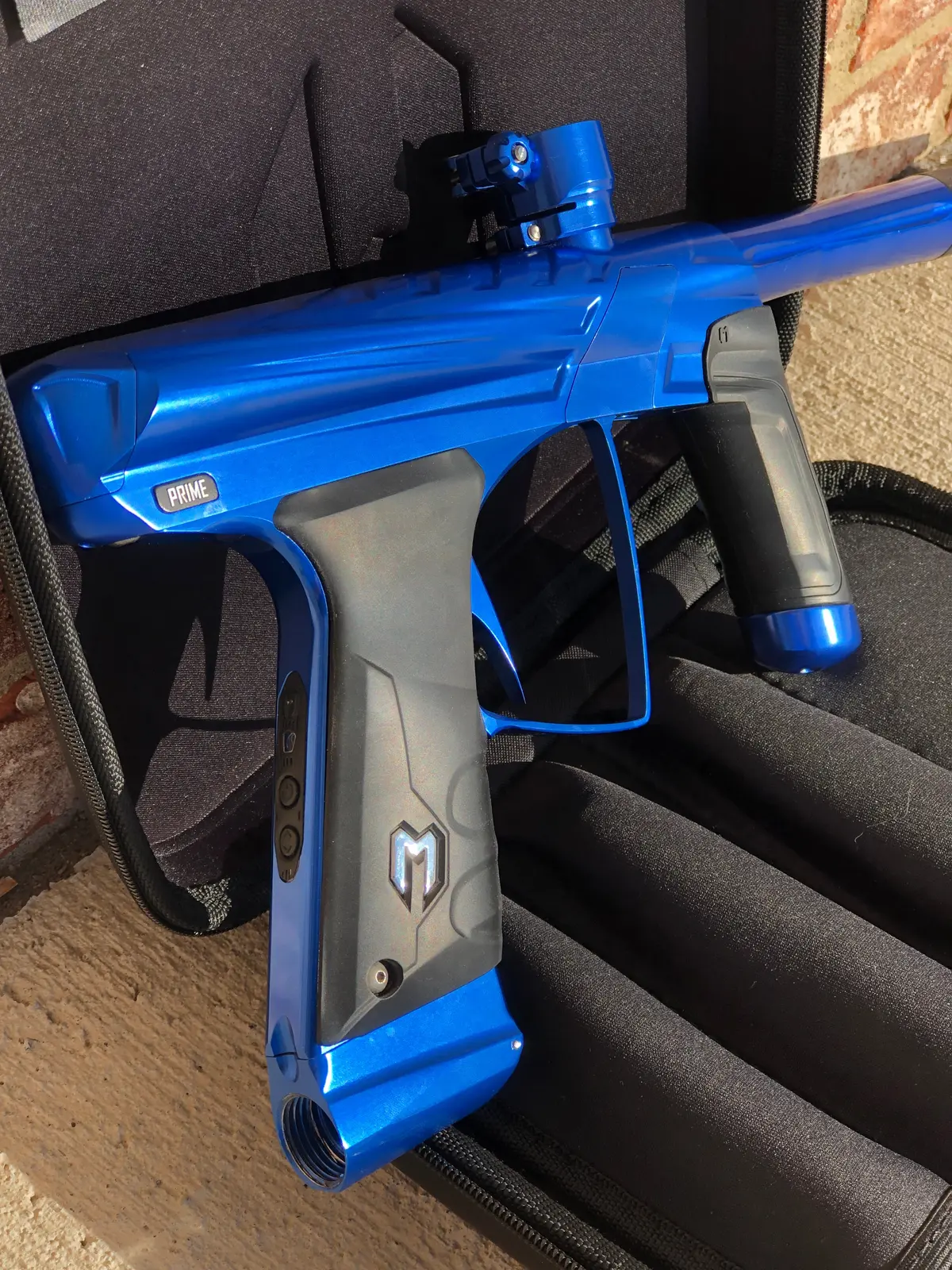 Used Macdev Prime Xts Paintball Gun - Polished Blue 1