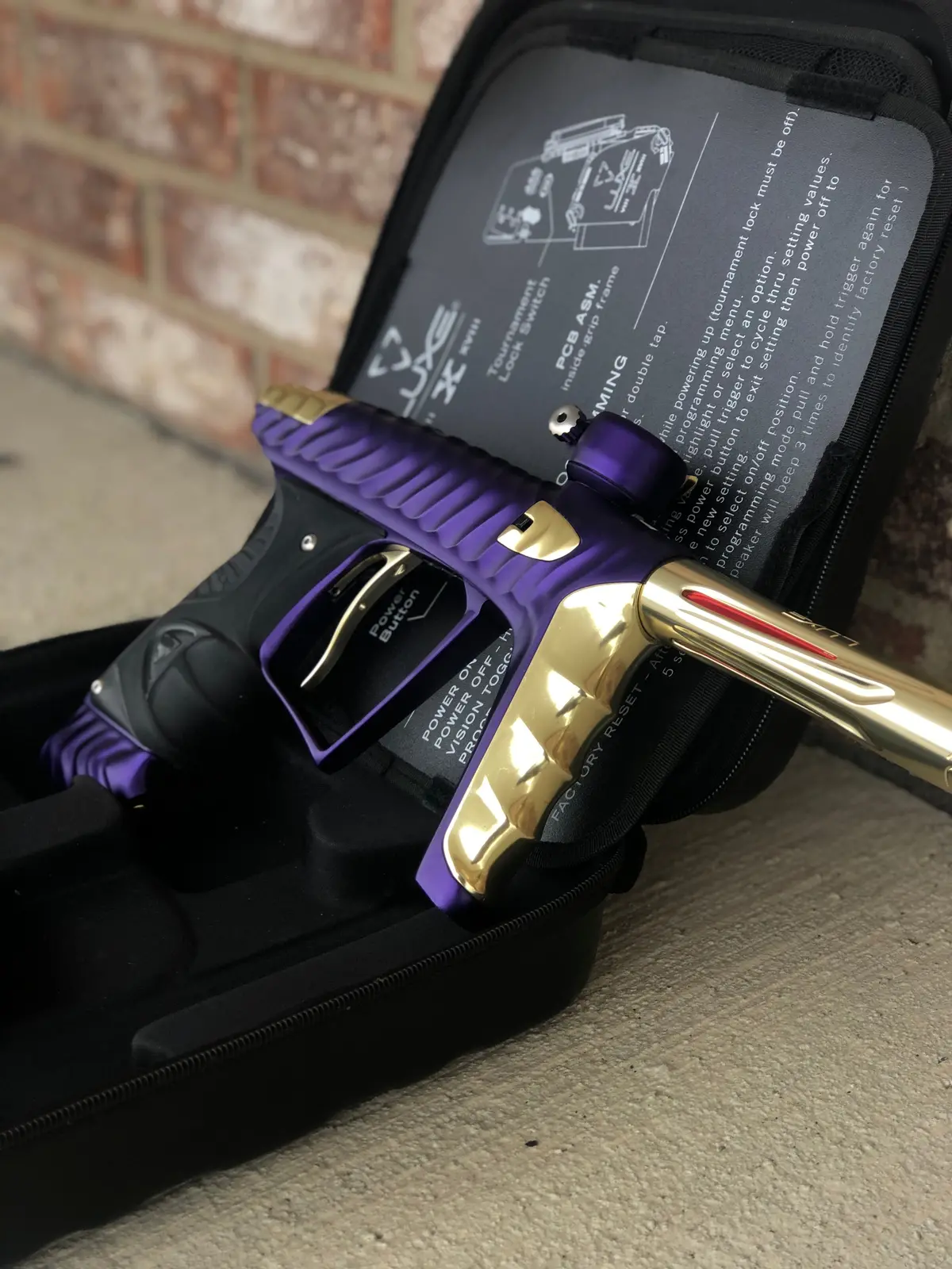 Used Hk Army Luxe X Paintball Gun - Purple/Gold 1