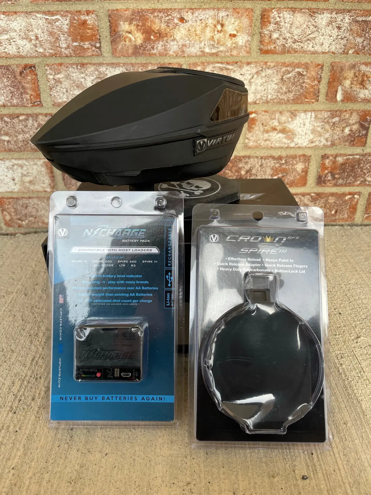 Used Virtue Spire 4 Paintball Loader - Black 1