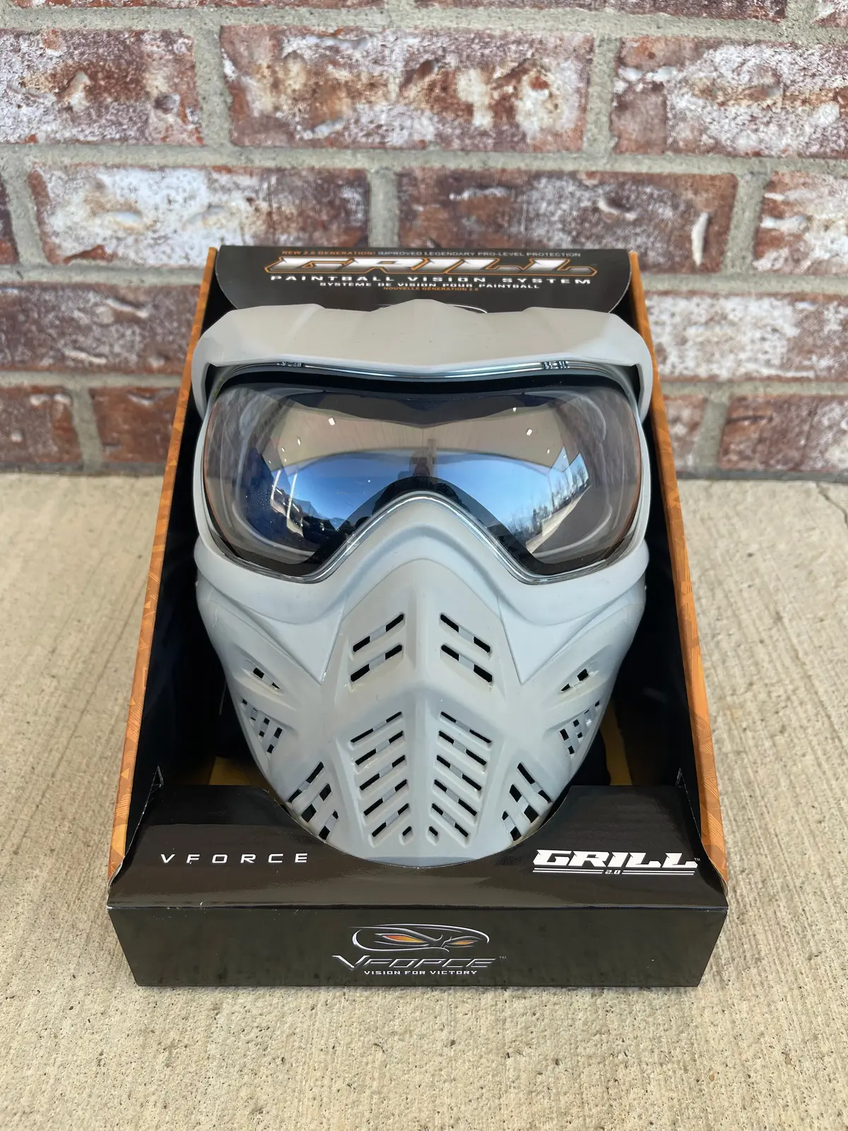 Used V-Force Grill 2.0 Paintball Mask - Grey 1