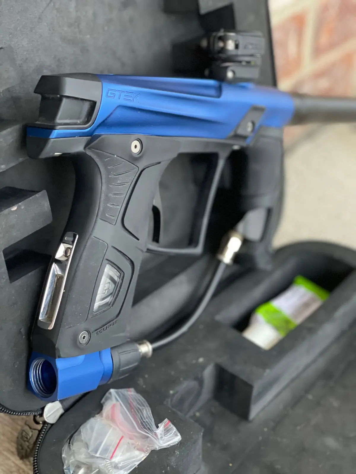 Used Planet Eclipse Gtek Oled Paintball Marker- Blue / Black 1