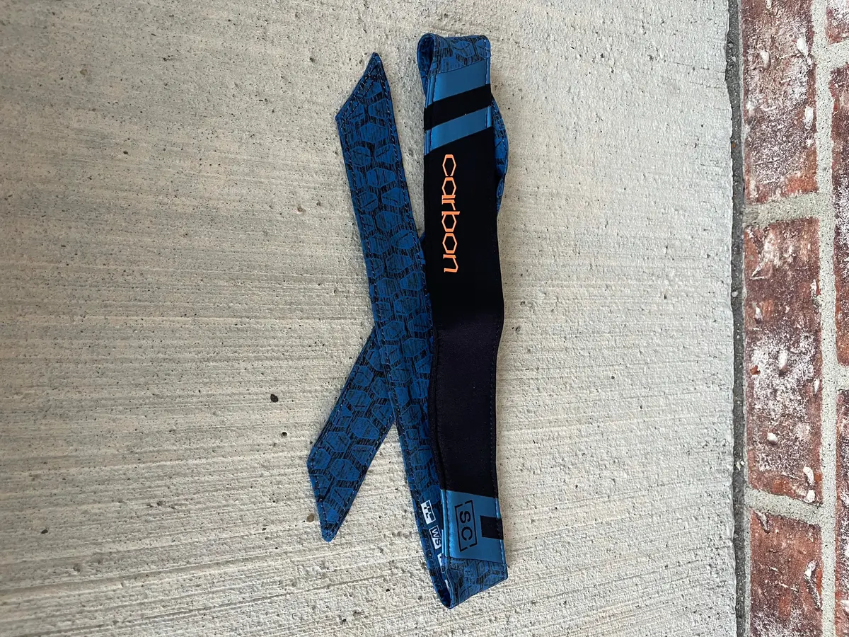 Used Carbon Sc Paintball Headband - Blue / Black 1