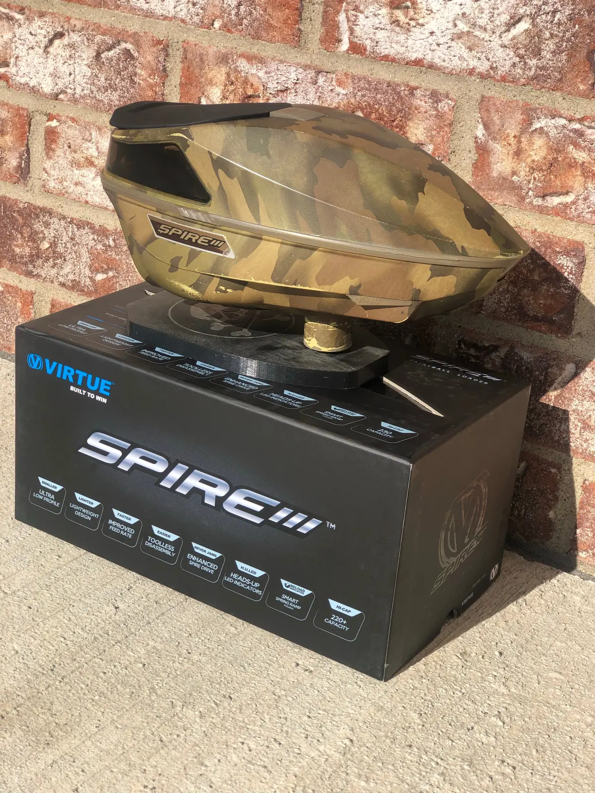 Used Virtue Spire 3 Paintball Loader - Camo 1