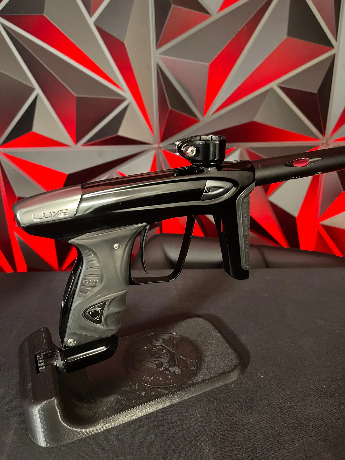 Used Dlx Luxe Ice Paintball Marker - Gloss Black/Dust Grey 1