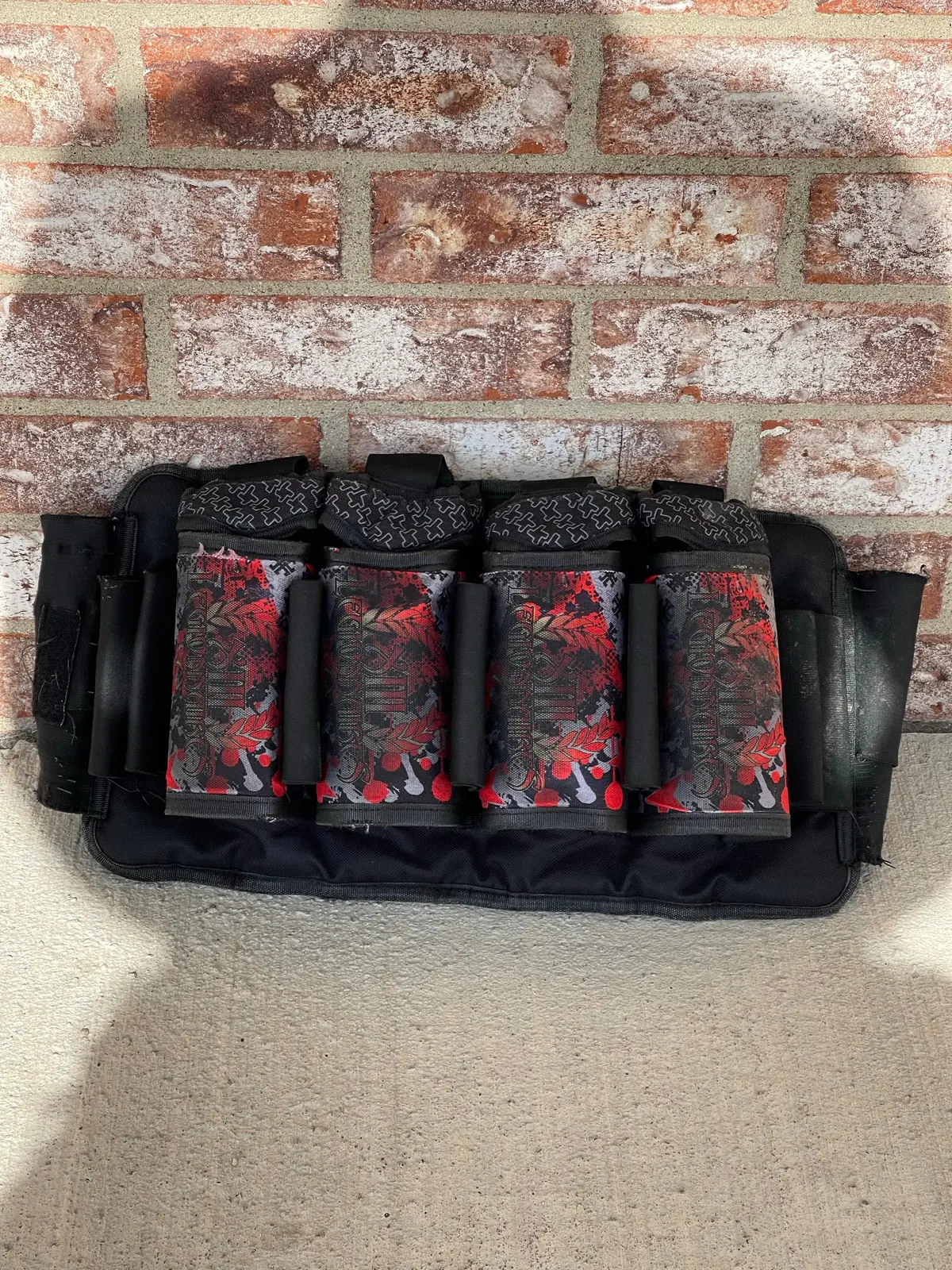 Used 13Th Legionnaires Custom Strapless Paintball Pack 4 + 7 1