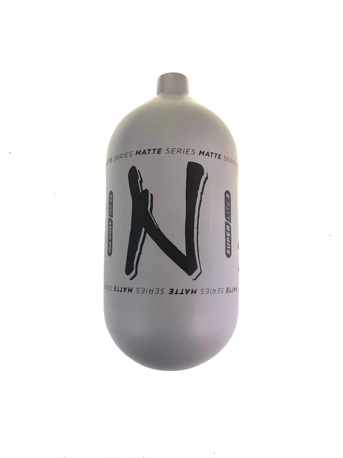 Ninja Sl2 77/4500 "Matte Series" Carbon Fiber Paintball Tank Bottle Only - Grey/Black 1