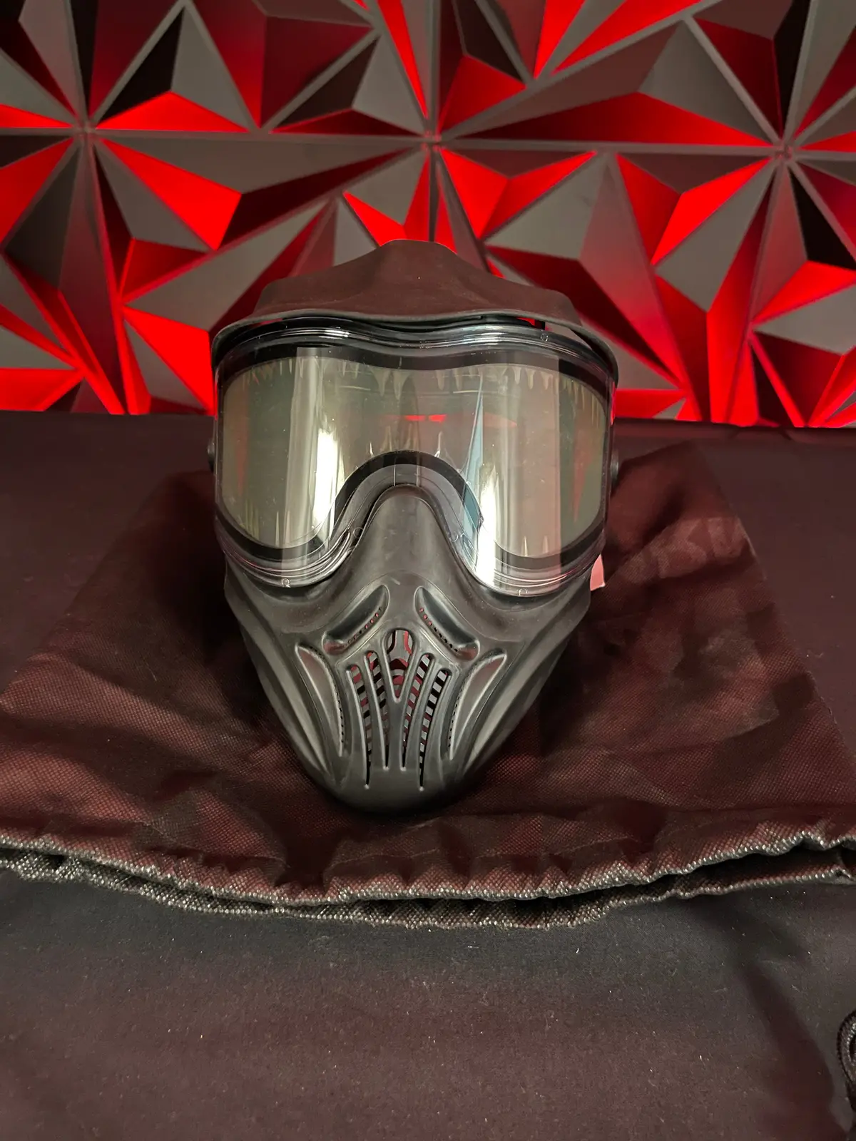 Used Empire Helix Paintball Mask - Black W/Goggle Bag 1