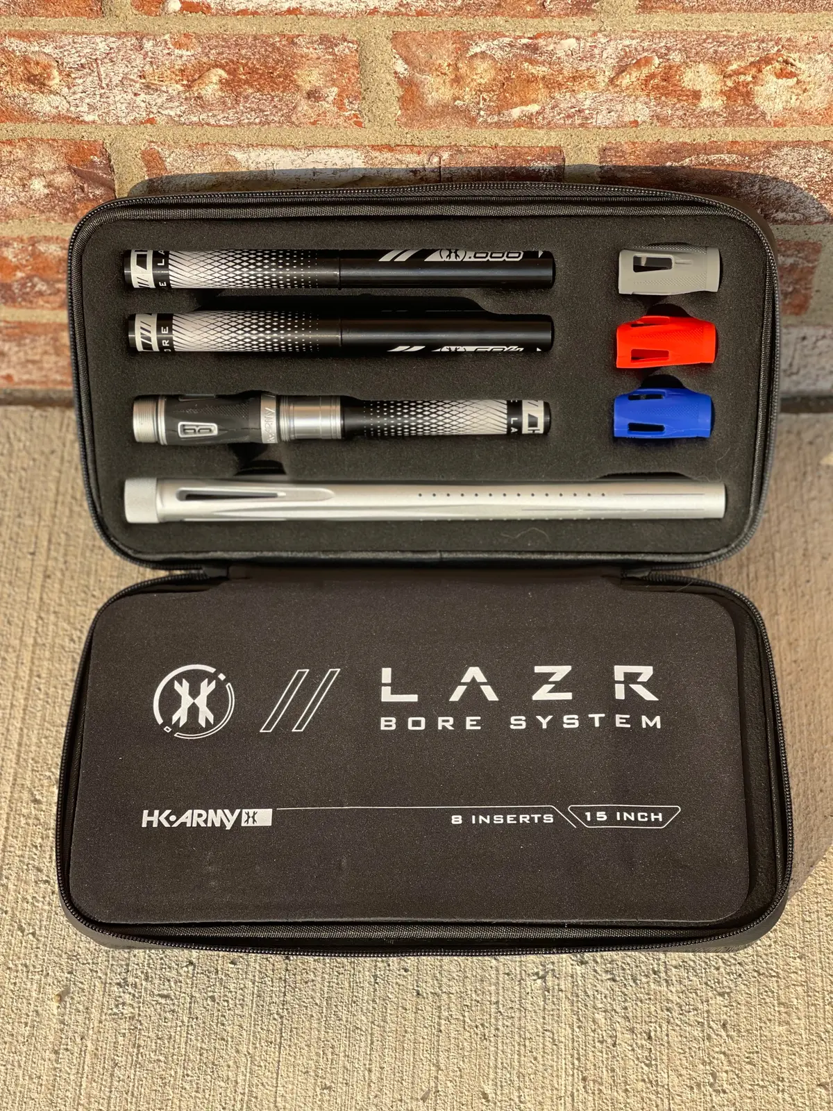 Used Hk Army Lazr Barrel Kit Ac Threaded - Dust Silver- All Black Inserts 1