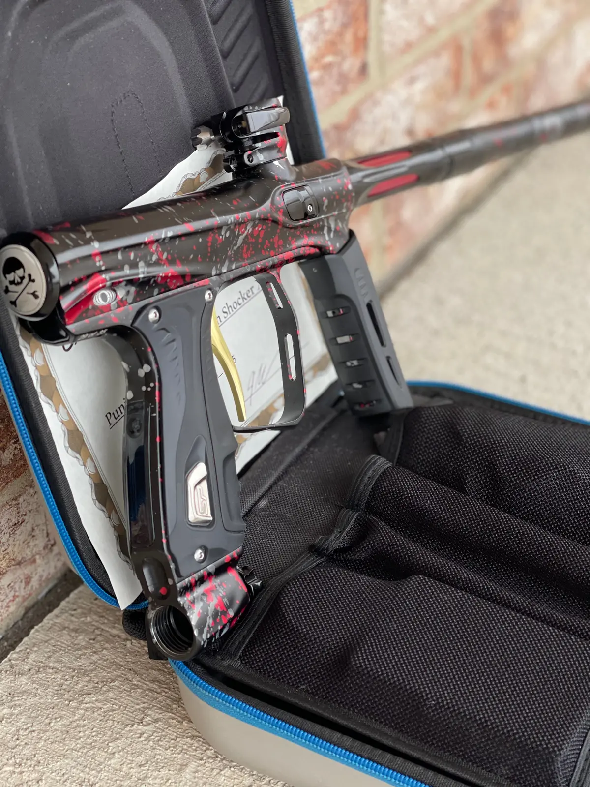 Used Shocker Xls Paintball Gun - Punishers Edition #29 1