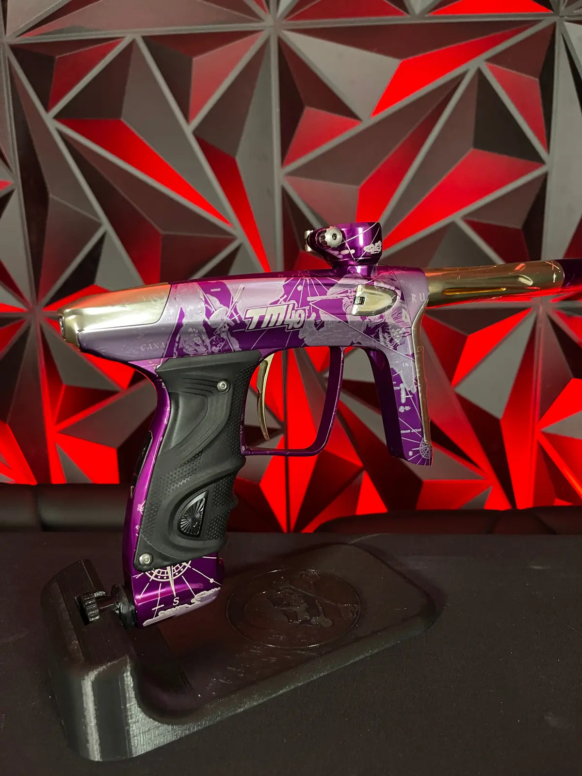 Used Dlx Luxe Tm40 Paintball Gun - Le Commemorative Edition Purple/Gold **Misprint** 1