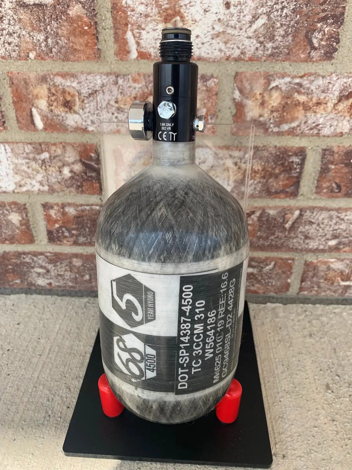 Used Ninja Rival Paintball Air Tank- 68/4500 1