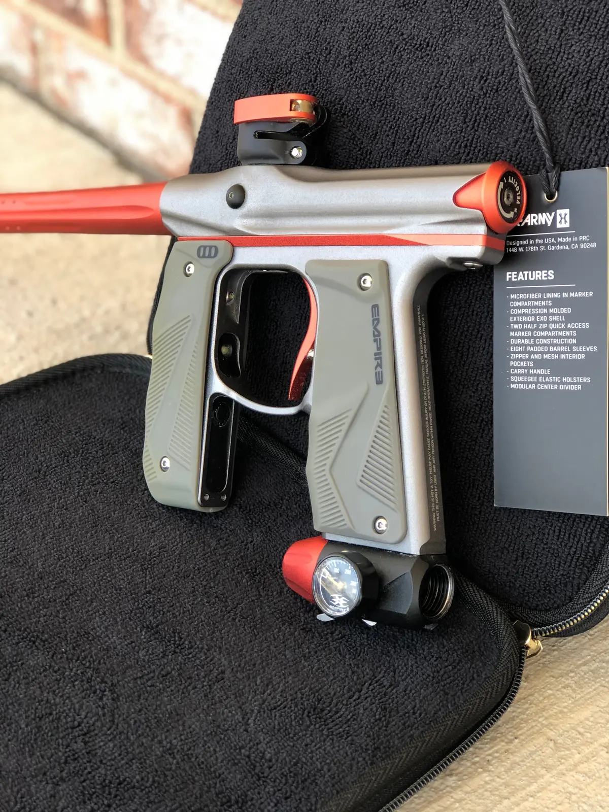 Used Empire Mini Gs Paintball Gun- Grey/Organge 1