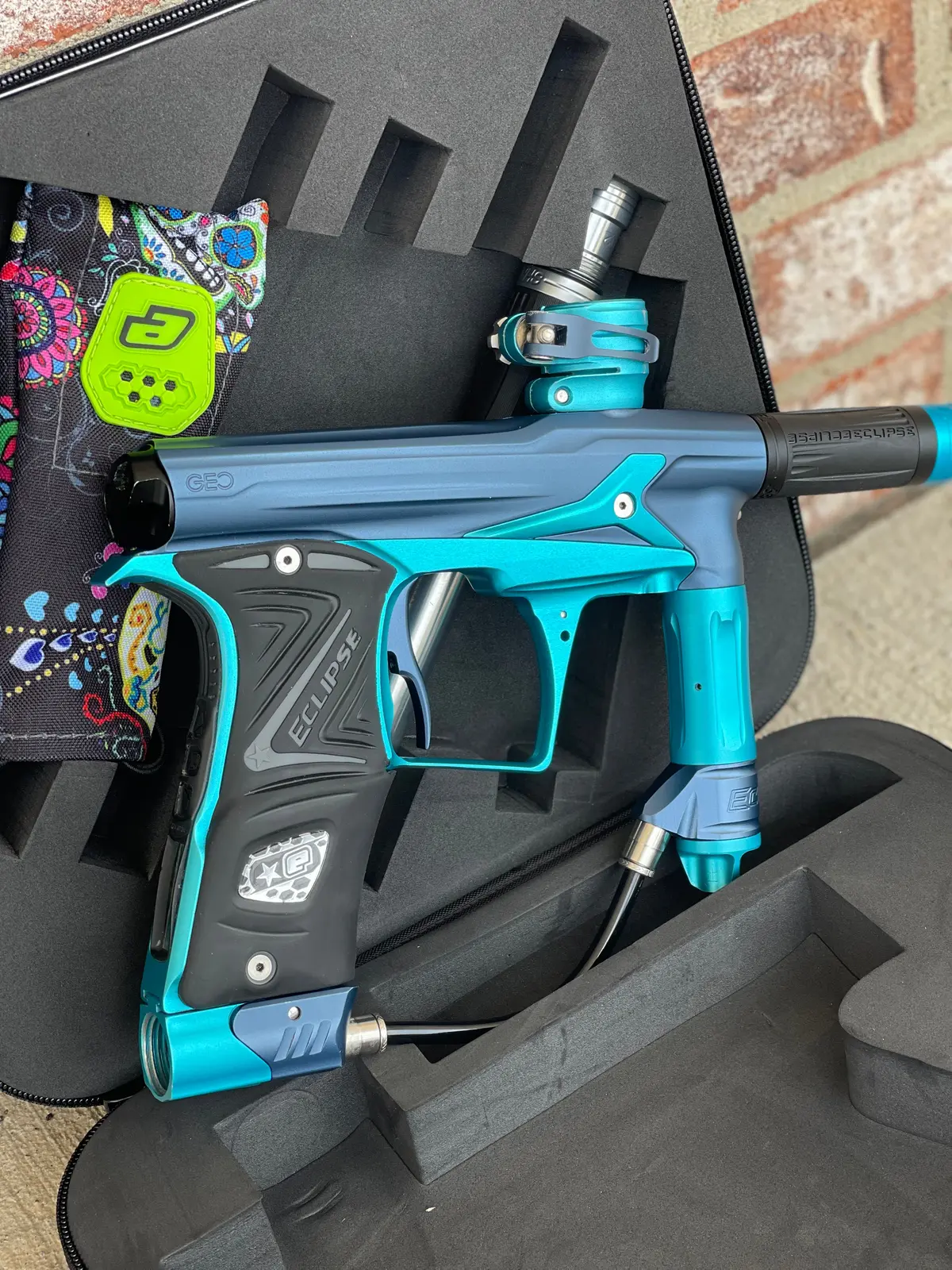 Used Planet Eclipse Geo 3 Paintball Gun - Atlantic W/ New Solenoid & Fl Barrel Kit 1