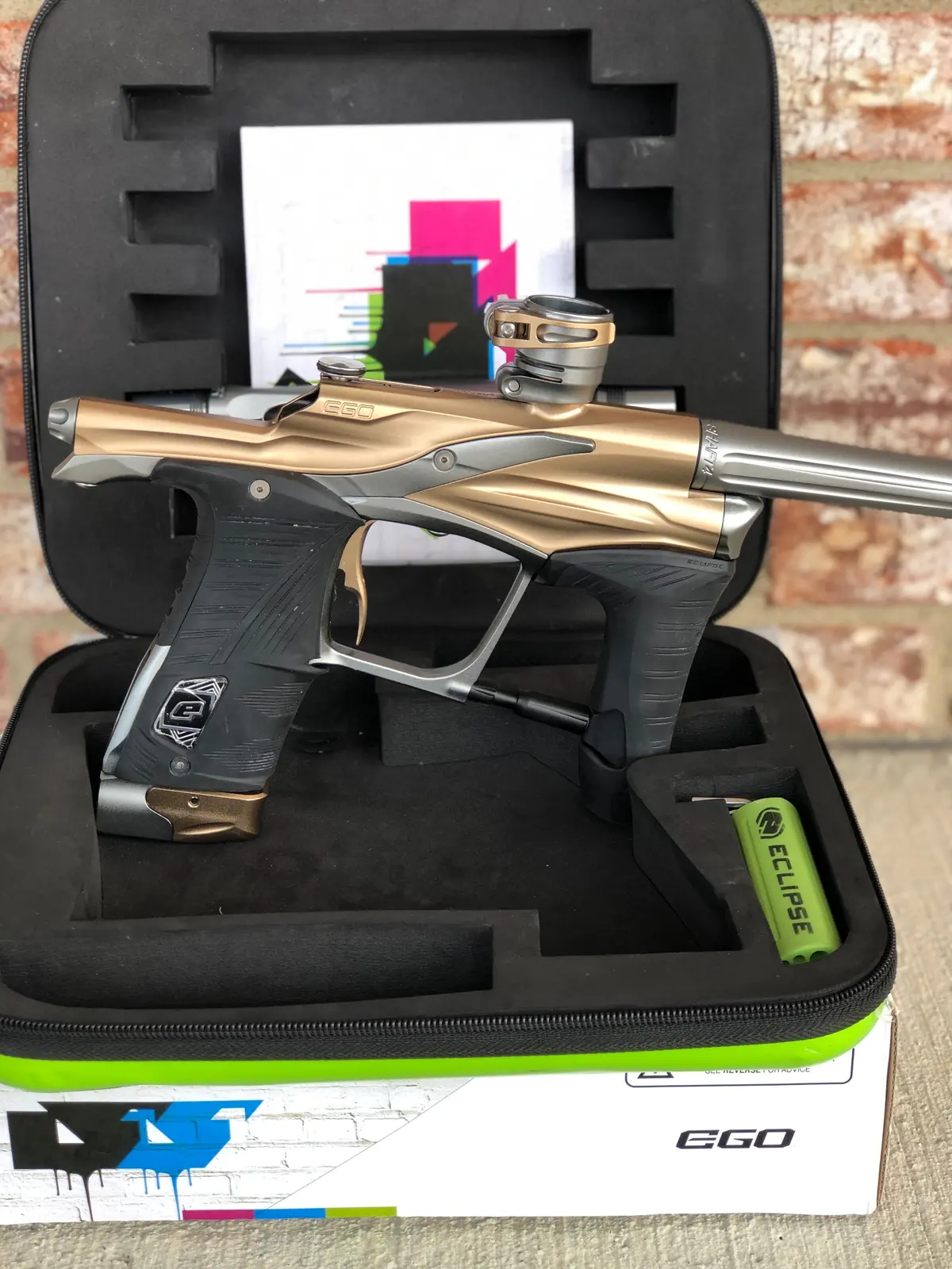 Used Planet Eclipse Ego Lv1.1 Paintball Marker- Sandstone/Medium Grey 1