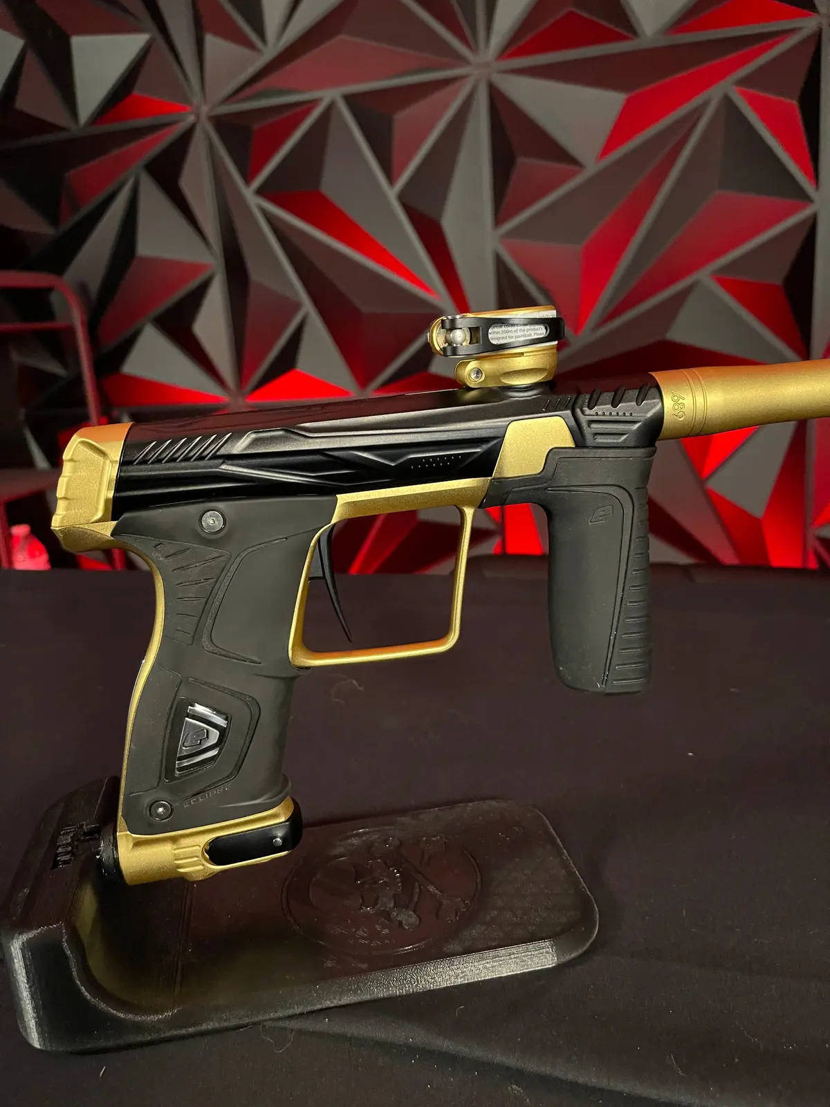 Used Hk Army 170R Paintball Gun - Black / Gold W/ Freak Xl Bored Barrel 1