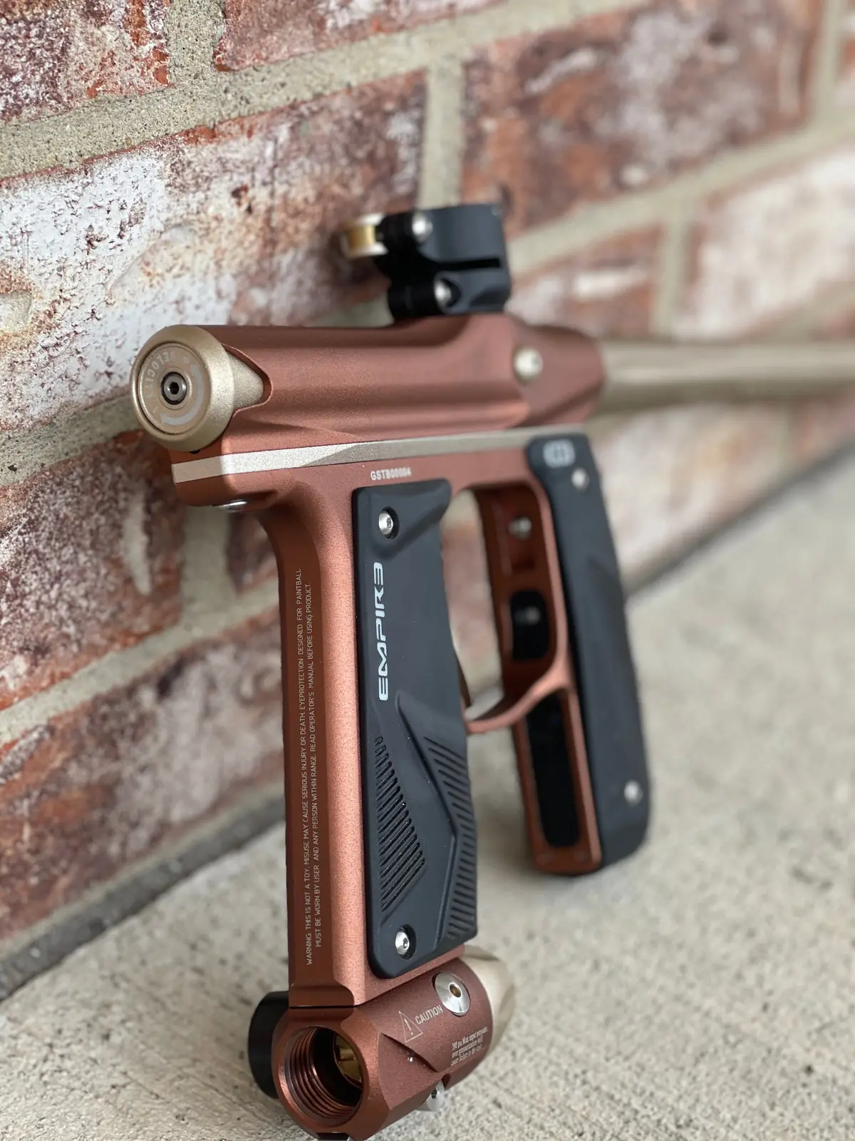 Used Empire Mini Gs Paintball Gun - Brown / Tan 1