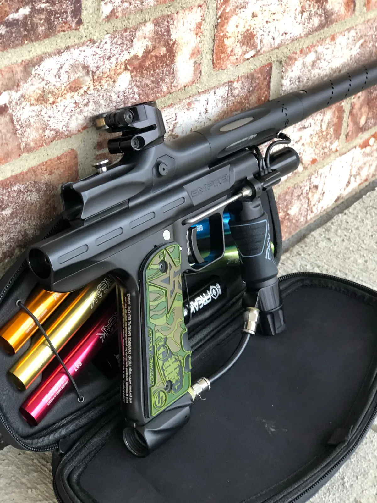 Used Empire Resurrection Autococker Paintball Marker- Dust Black 1