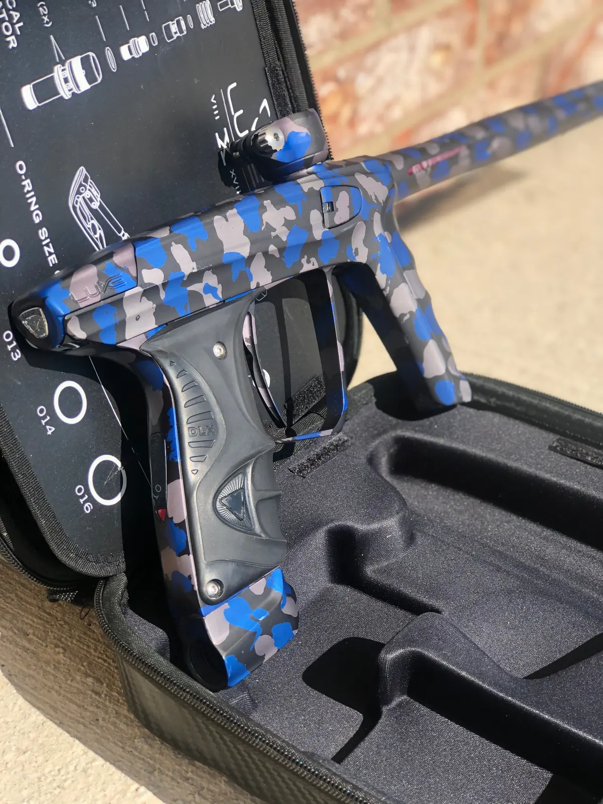 Used Dlx Luxe X Paintball Gun - Midnight Camo 1