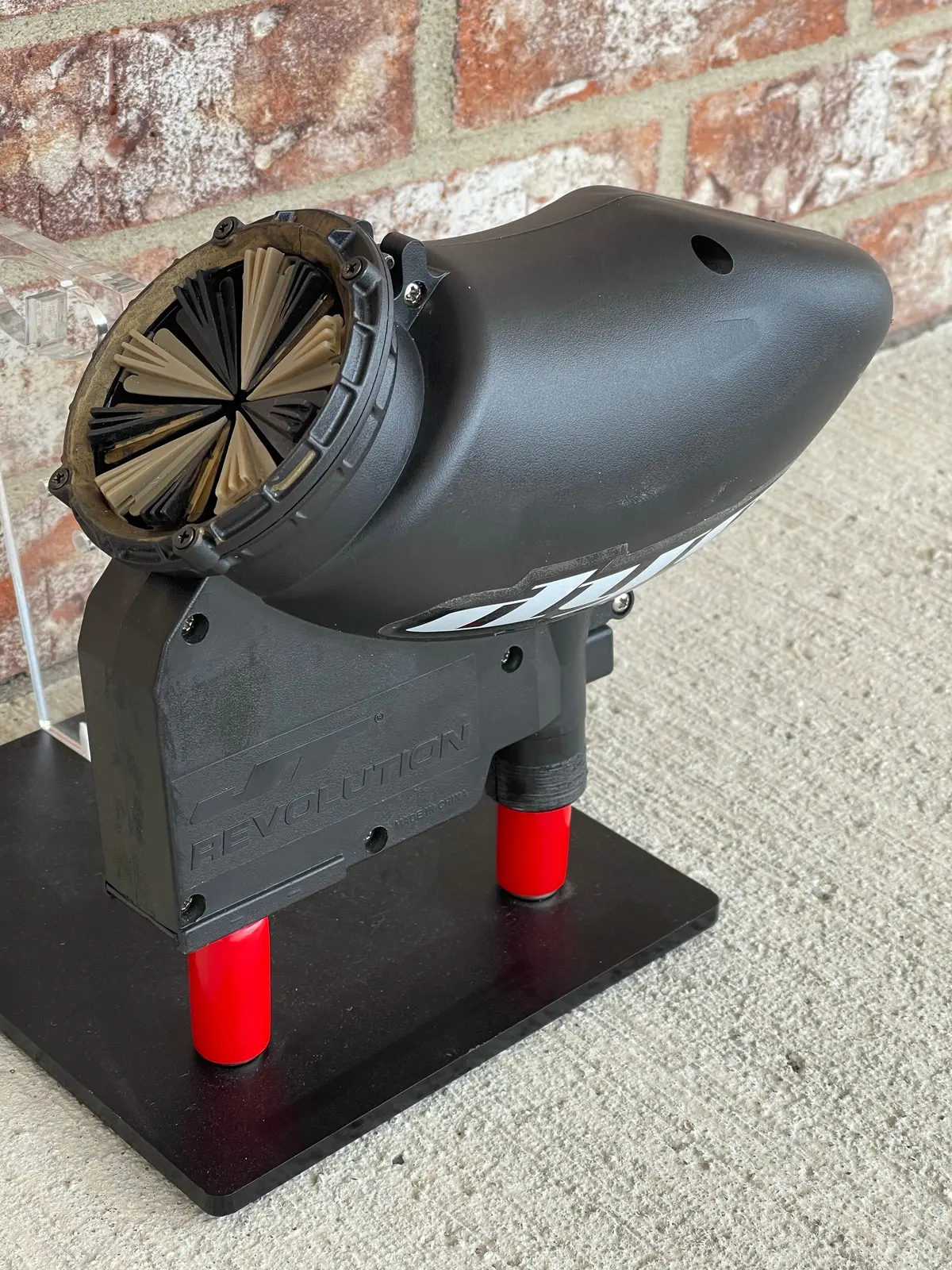 Used Jt Revolution Paintball Loader - Black W/ Speedfeed 1