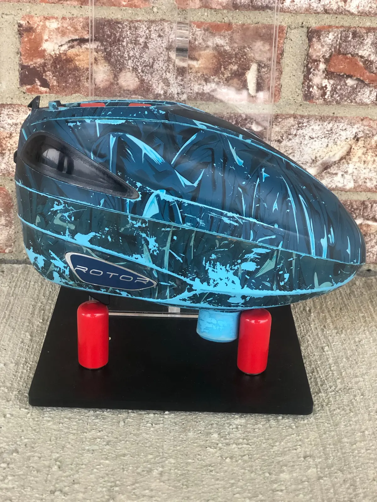Used Dye Rotor Paintball Loader- Blue 1