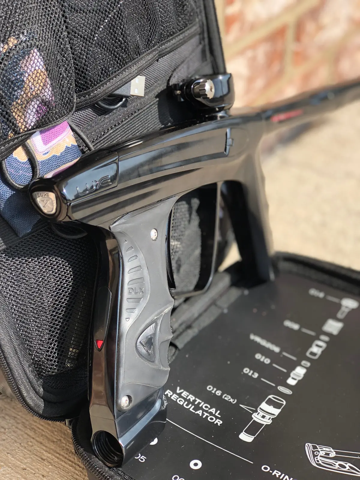 Used Dlx Luxe X Paintball Gun - Polished Black 1