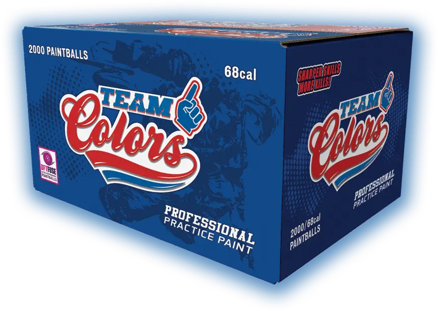 Gi Sportz Team Colors Paintballs - 2000 Paintballs - Metallic Black/Metallic Cyan Shell - Pink Fill 1