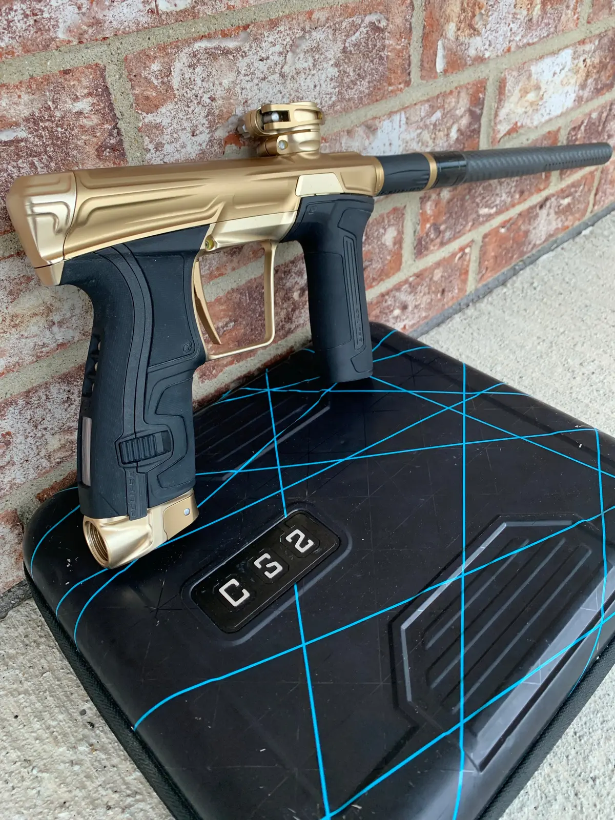 Used Planet Eclipse Cs2 Paintball Marker- Dust Gold 1