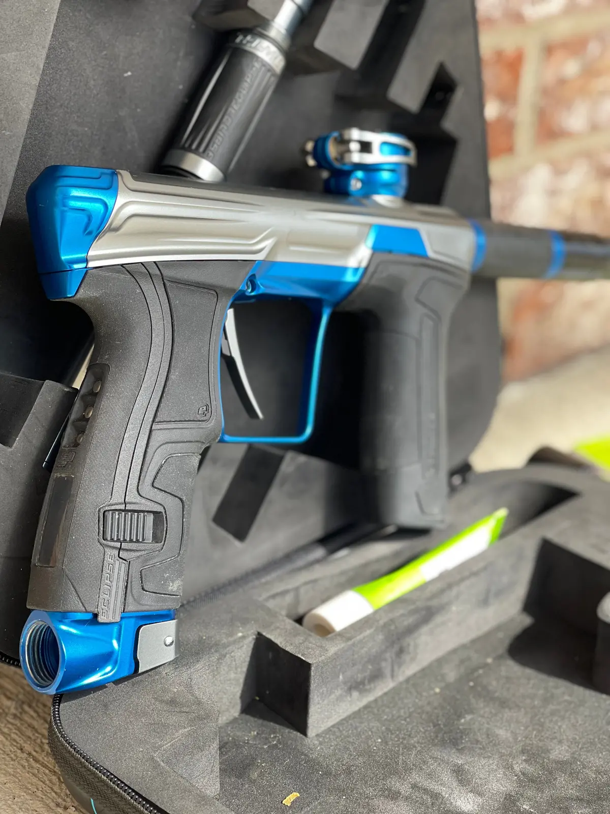 Used Planet Eclipse Cs2 Paintball Marker- Grey / Blue 1