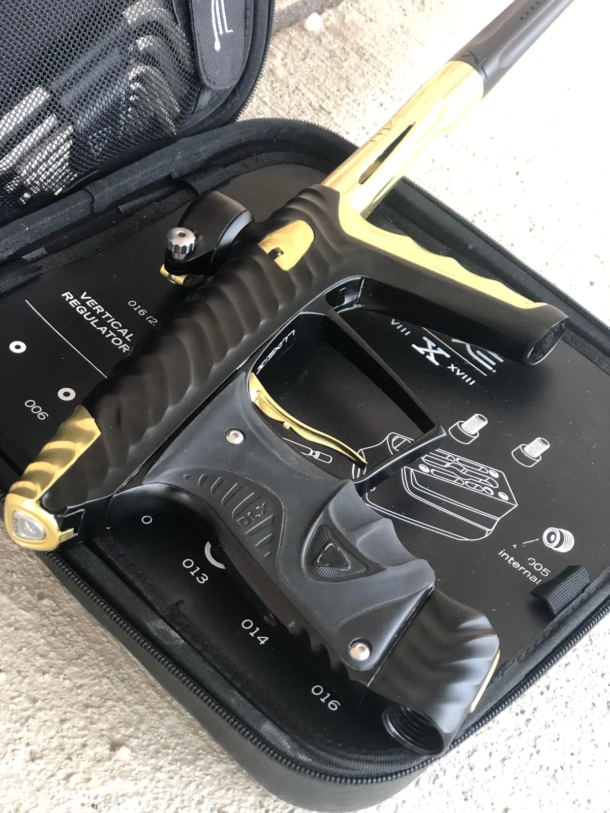 Used Hk Army Luxe X Paintball Gun - Dust Black/Gold 1