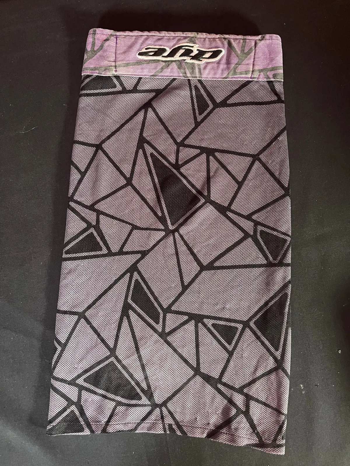 Used Dye Headwrap W/ Purple Mesh 1