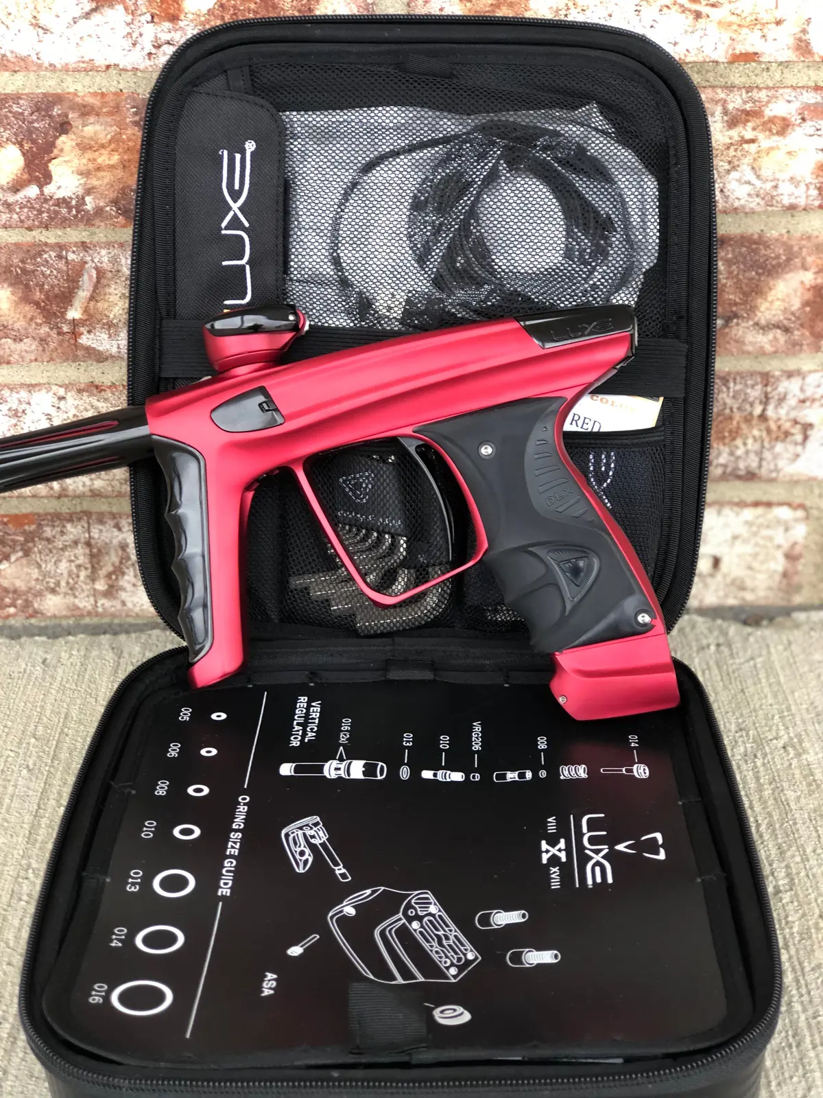 Used Dlx Luxe X Paintball Gun - Dust Red 1