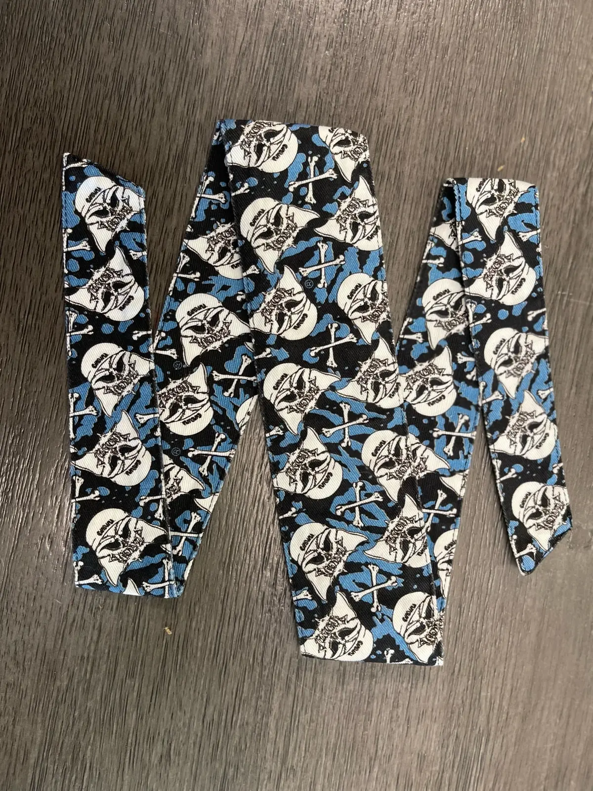 Used Le "Tampa Bay Damage" Vader Skull & Bones Headband - Blue 1