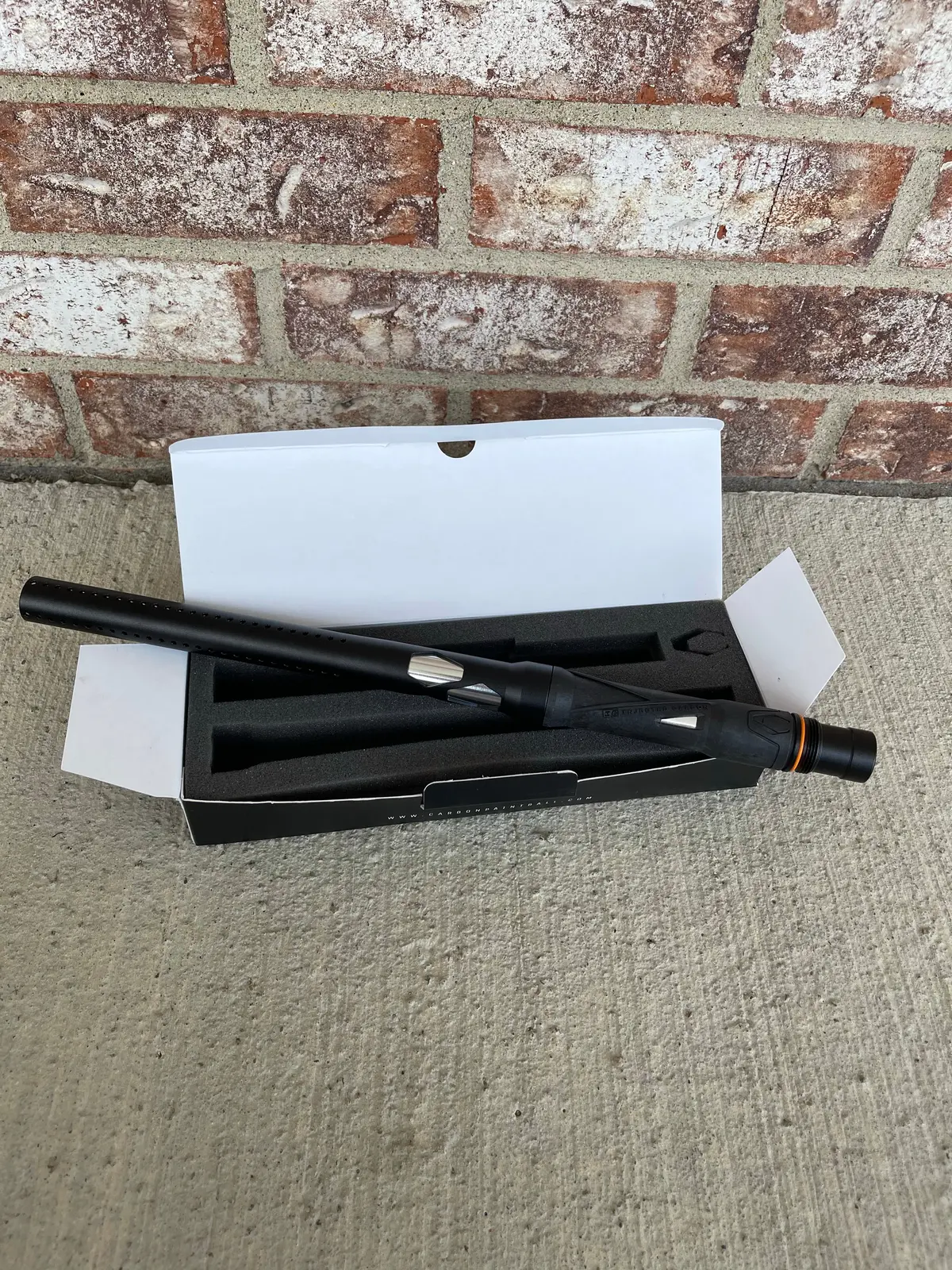 Used Carbon Ic Paintball Barrel - Ac Thread - Black 1