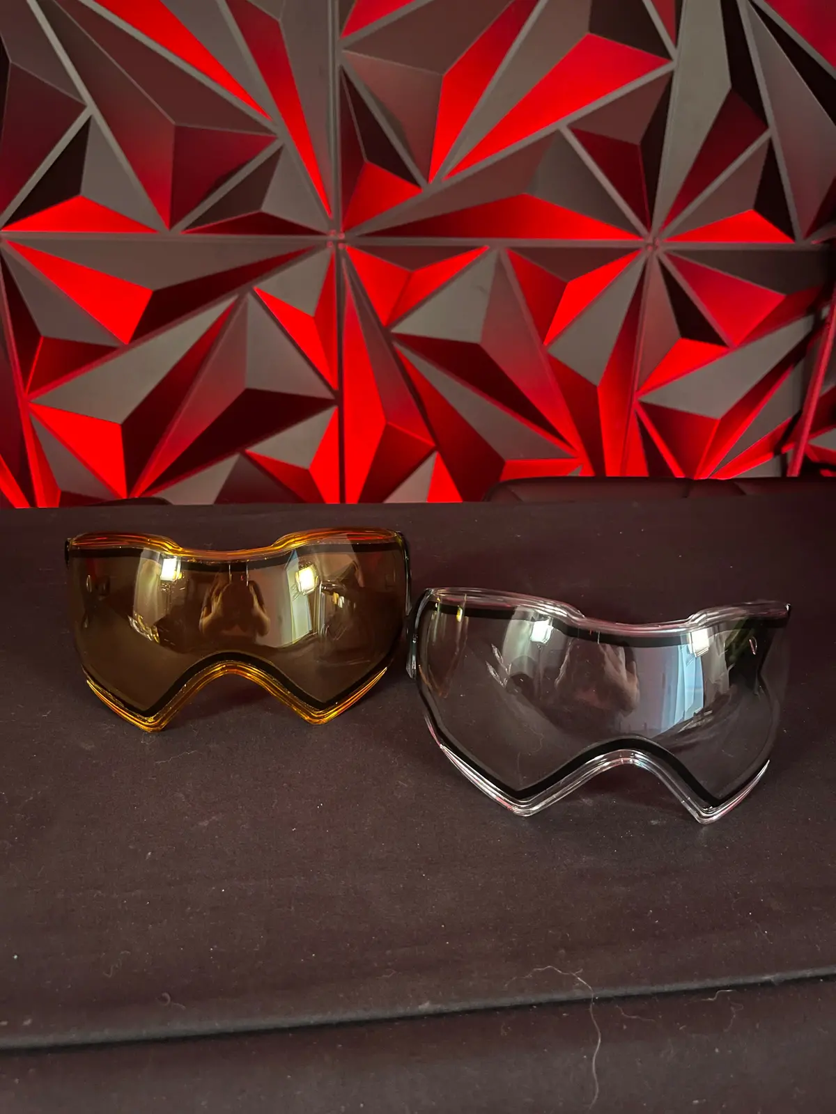Used Push Unite Paintball Lenses - Smoke & Yellow 1