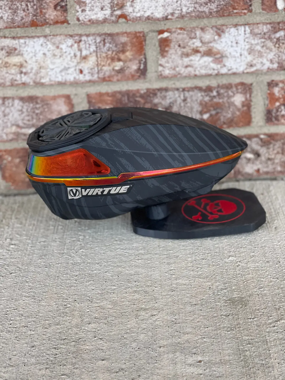 Used Virtue Spire 4 Paintball Loader - Fire W/ Ntr Speed Feed 1