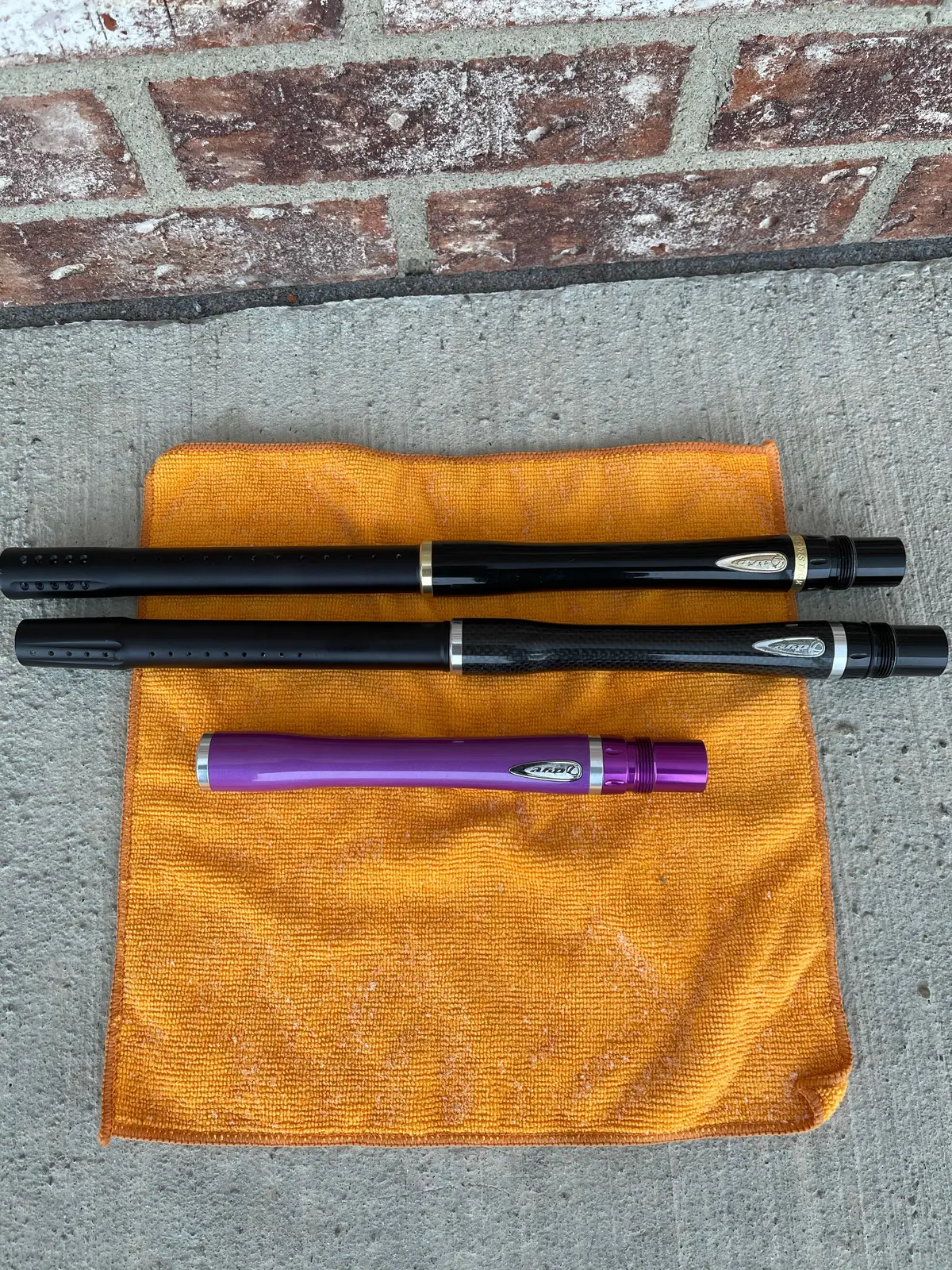 Used Dye Glass Fiber Paintball Barrel Set - Ac Thread 1