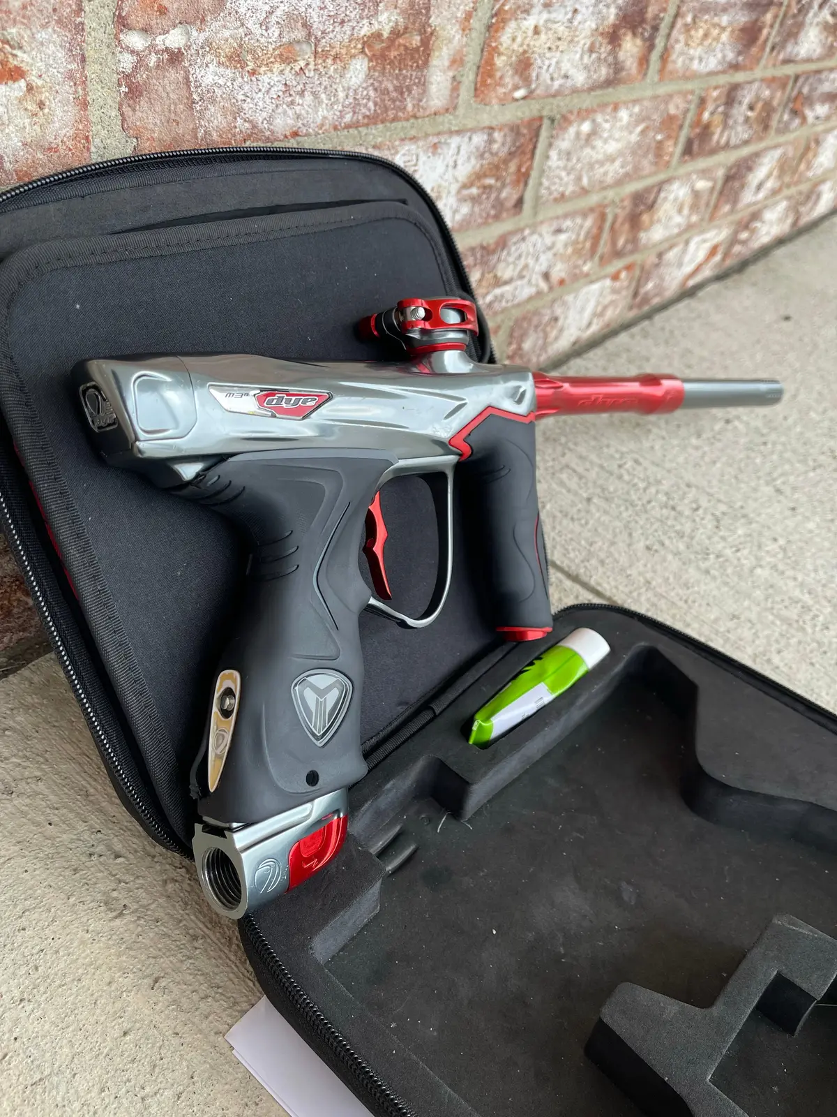 Used Dye M3+ Paintball Gun - Grey/Red 1