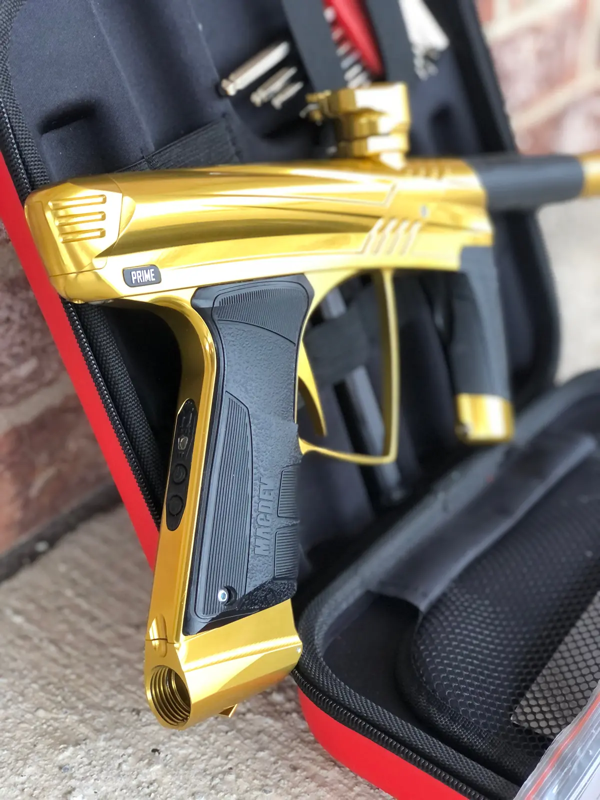 Used Macdev Prime Paintball Gun - Gloss Gold 1