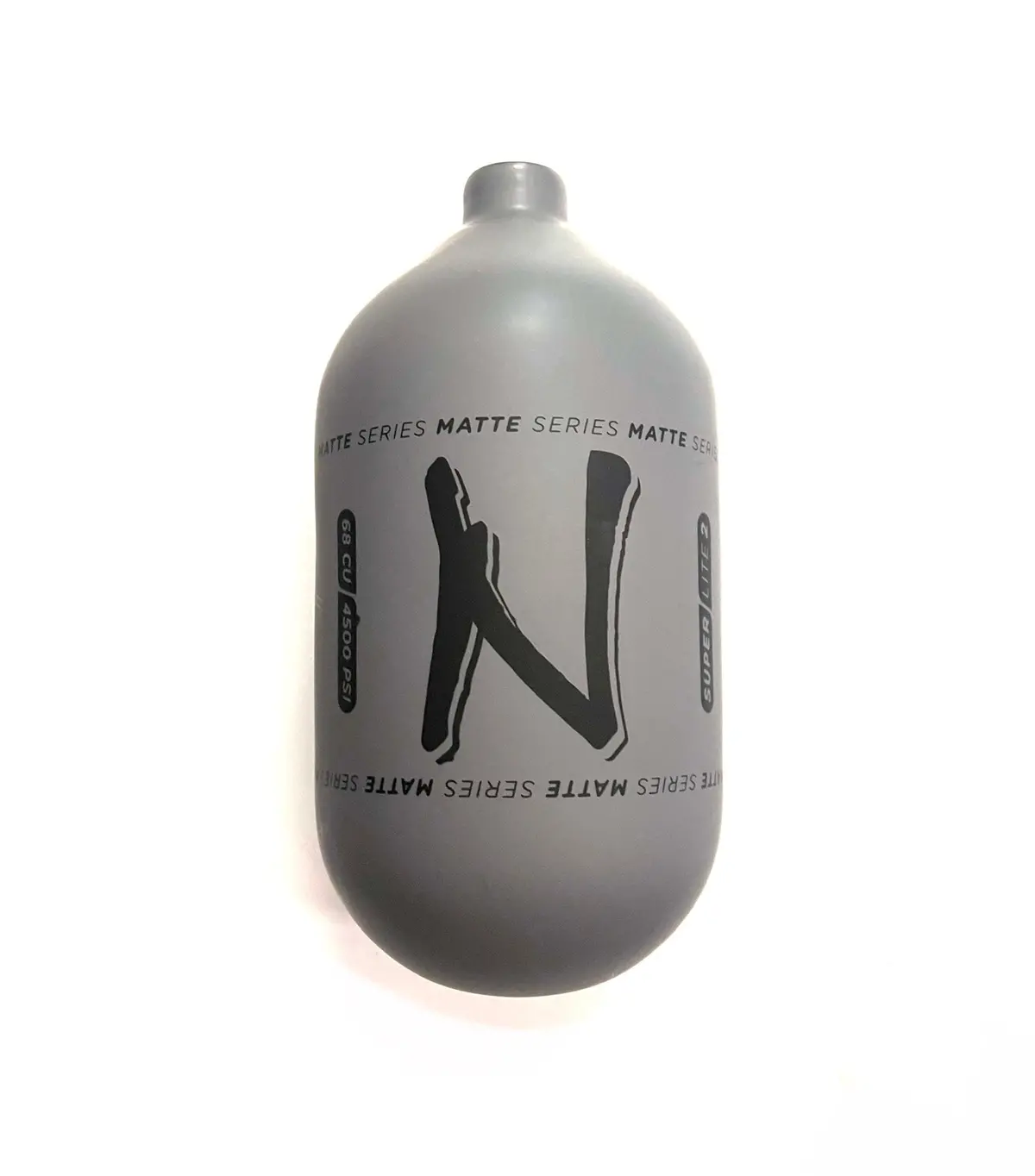 Ninja Sl2 68/4500 "Matte Series" Carbon Fiber Paintball Tank Bottle Only - Grey/Black 1