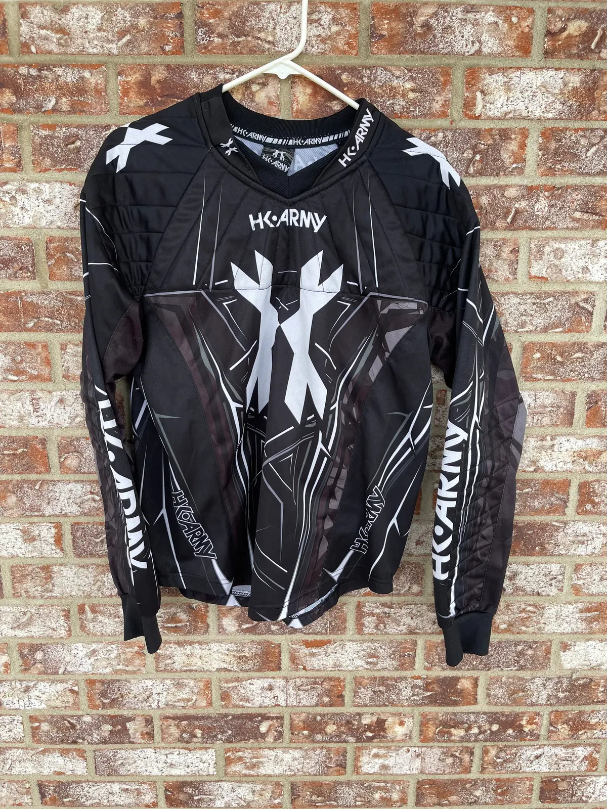 Used Hk Army Paintball Jersey - Black/Grey/White - Small 1