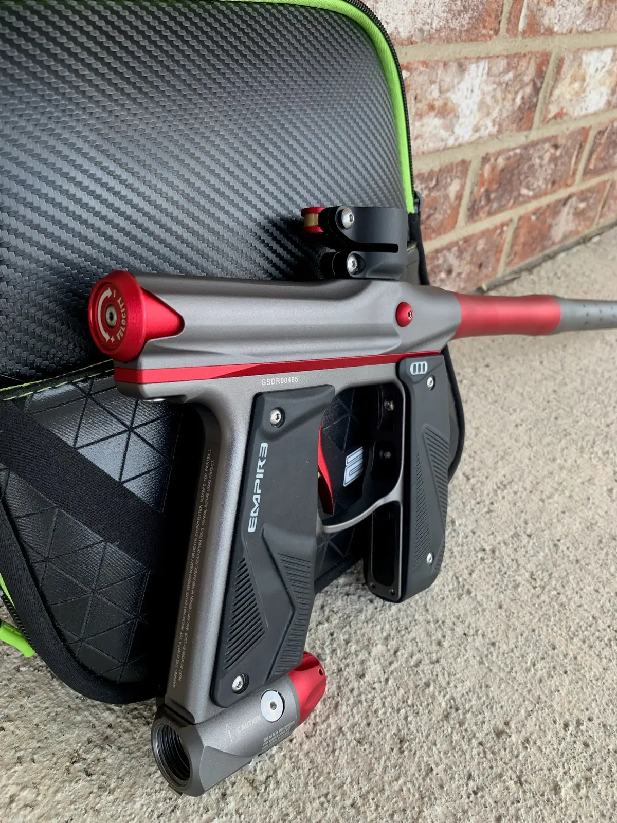 Used Empire Mini Gs Paintball Gun - Pewter / Red 1