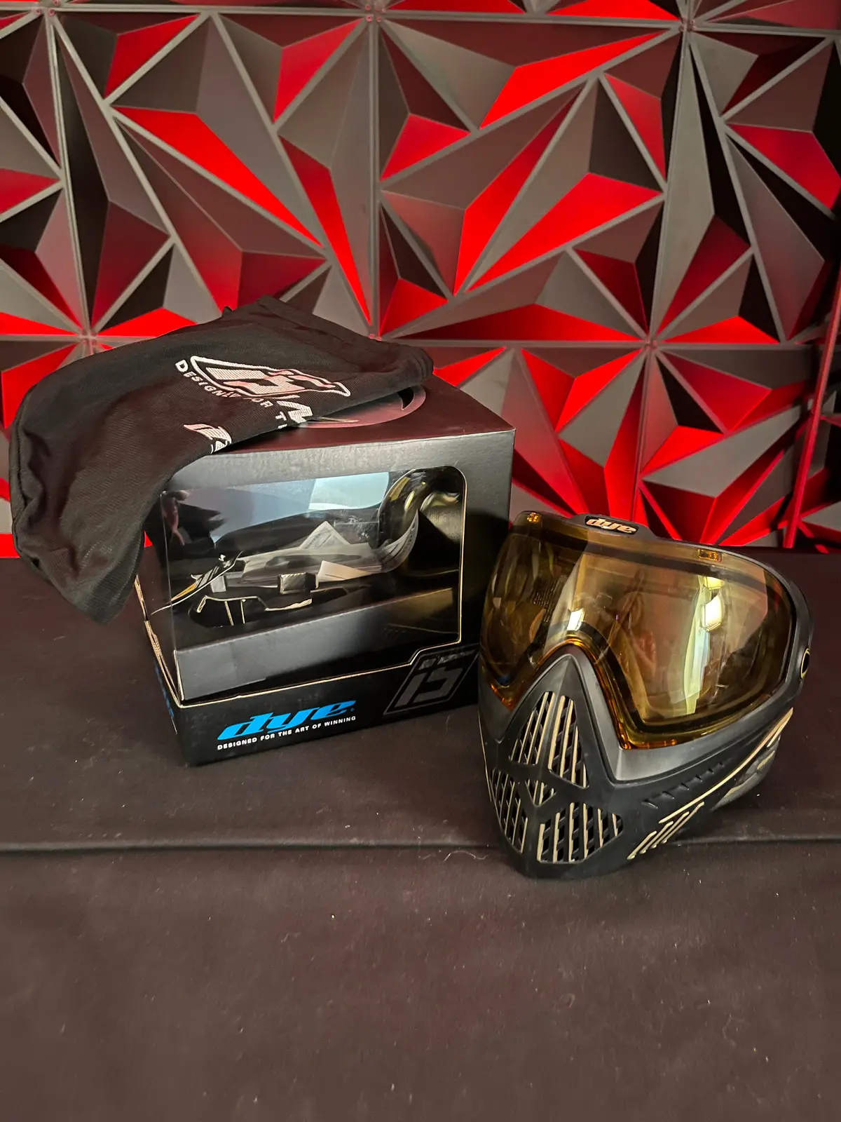Used Dye I5 Paintball Goggle - Onyx Gold 1