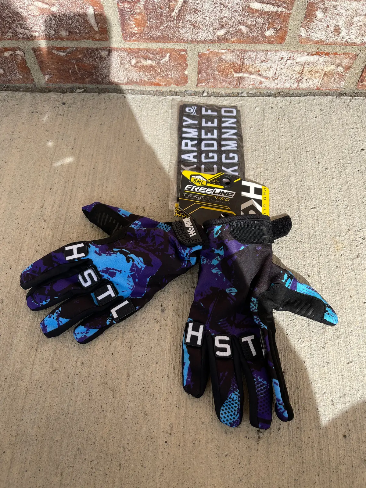Used Hk Army Knucklez Paintball Gloves - Freeline Pro Poison - Small 1