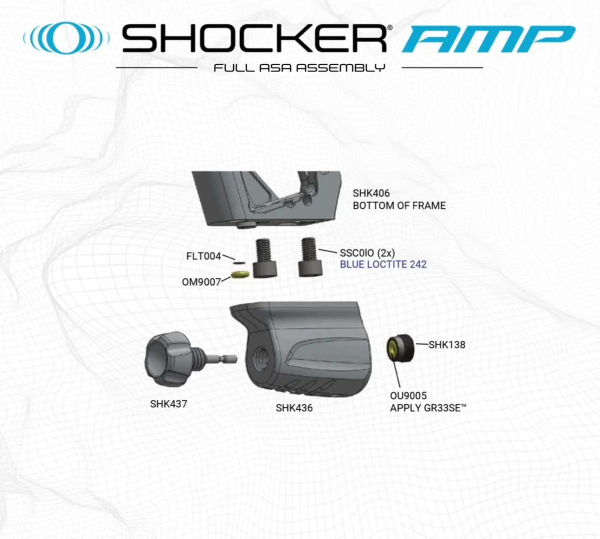 Sp Shocker Amp Full Asa Assembly Parts List - Pick The Part You Need! 1