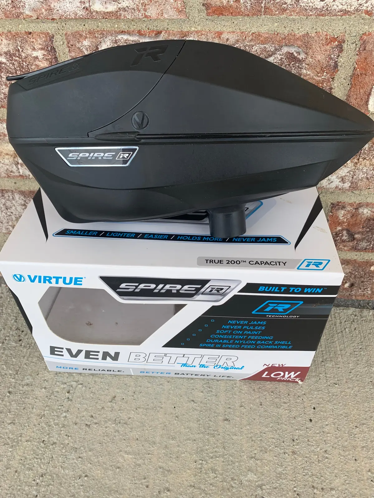 Used Virtue Spire Ir Paintball Loader- Black 1